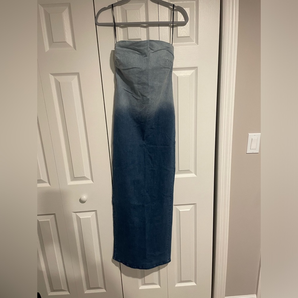 Forever 21 strapless jean dress (lots of stretch) 48” in length
